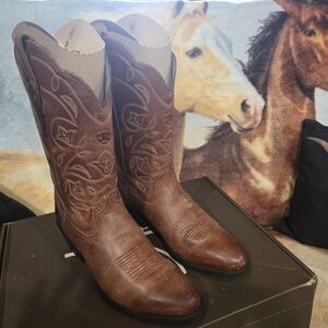 Brown Leather Cowboy Boots